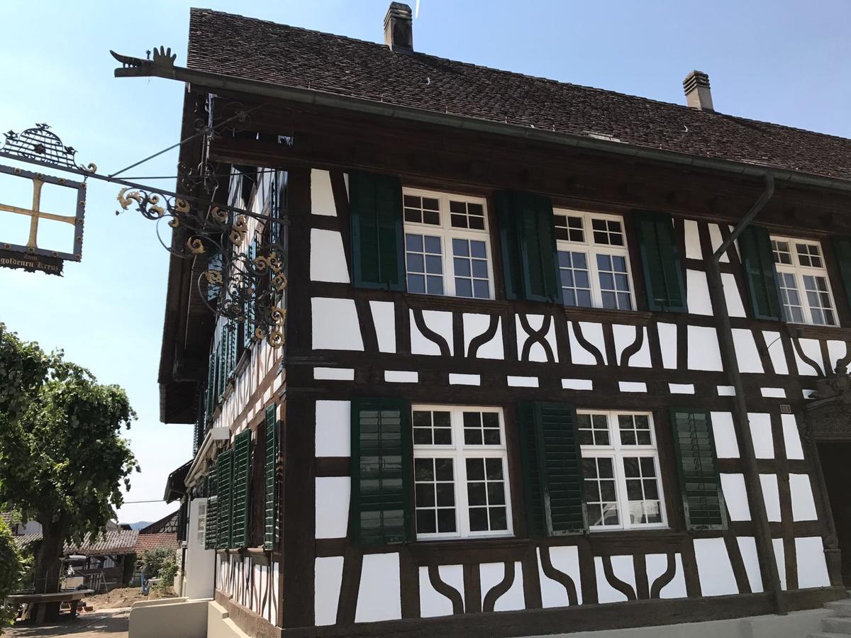 Gasthaus zum Goldenen Kreuz Rafz Exterior foto